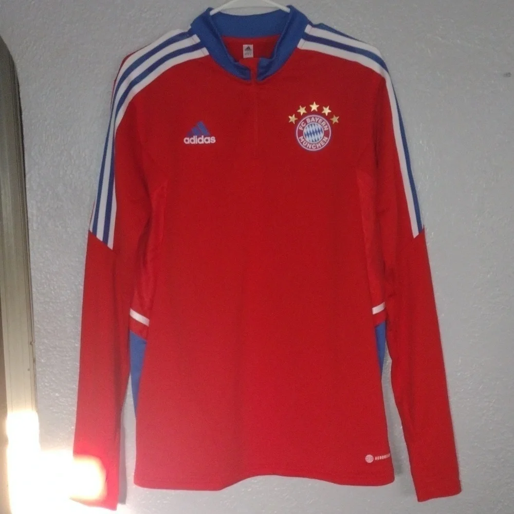 Adidas FC Bayern Munchen Soccer Track Training Jacket Mens M